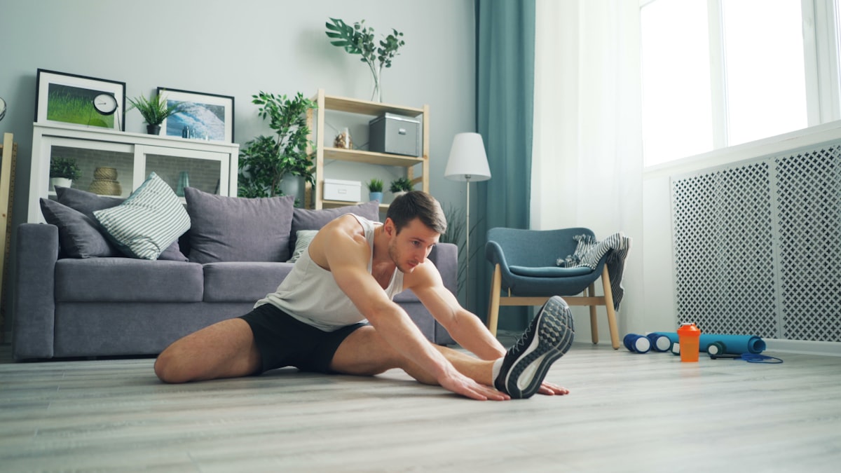 Athlete demonstrating increased flexibility